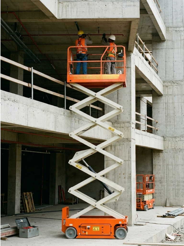 plataforma elevatória tesoura